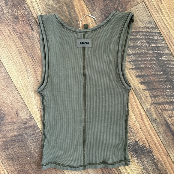 SKIMS - Cropped cotton rib tank - Picture 2 of 2